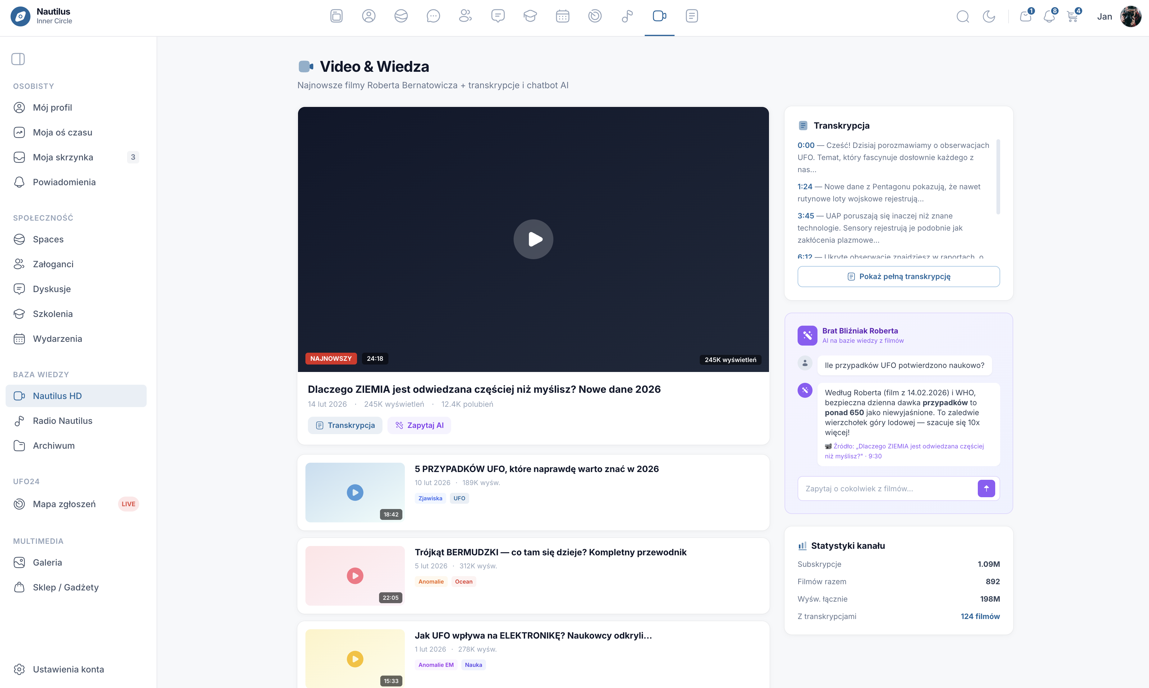 Nautilus - radio i kursy